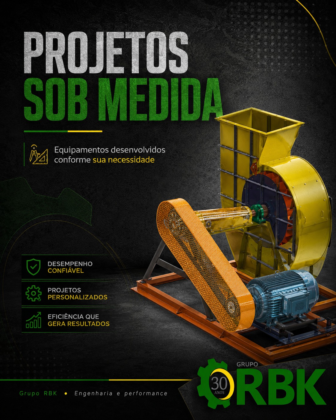 Equipamentos industriais sob medida RBK Grupo